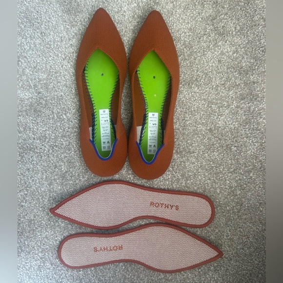 Rothy’s Point Toe Ballet NWOB Brandy 🍂 9 - Picture 3 of 5